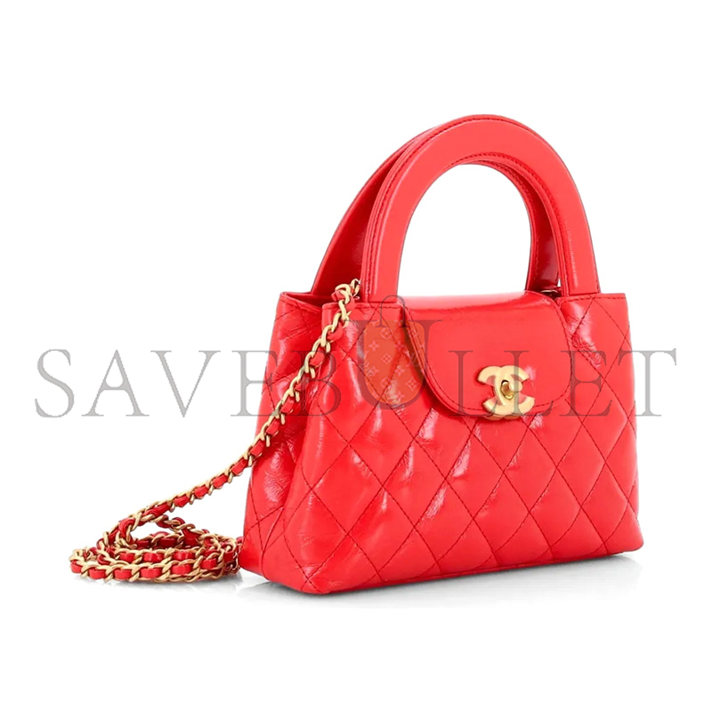 CHANEL MASTER MINI KELLY BAG AGED CALFSKIN AS4416 (19*13*7cm)